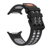 Samsung Galaxy Watch Ultra 2 / Ultra (47mm) Silicone Strap with Ventilation Holes - Black / Grey