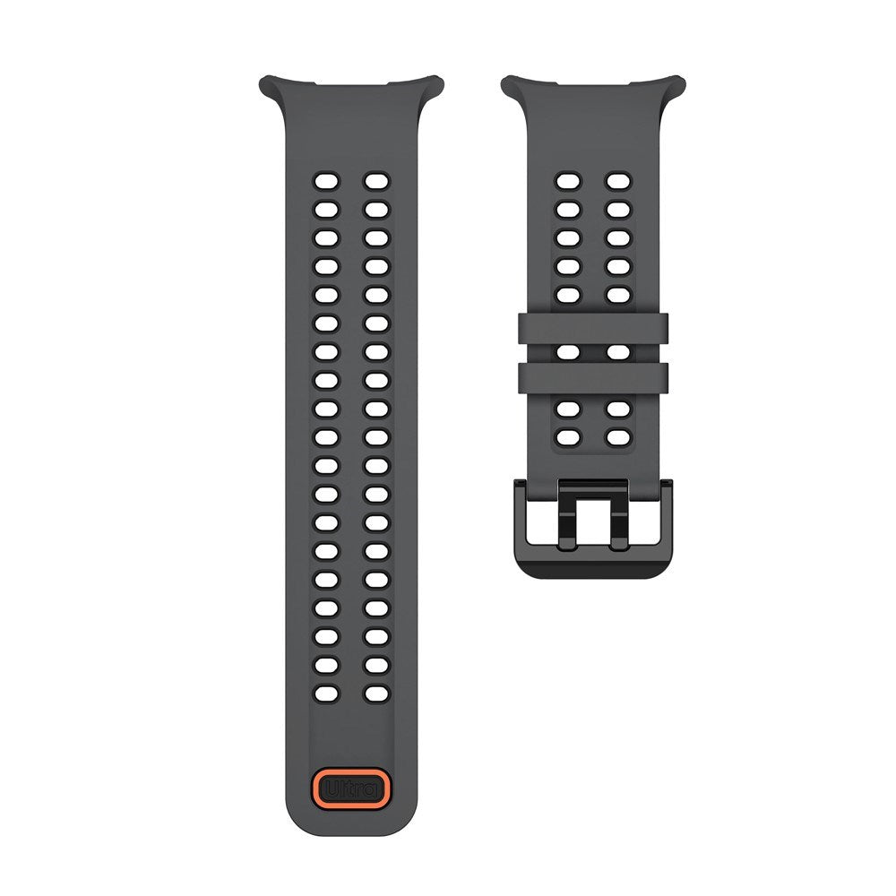 Samsung Galaxy Watch Ultra 2 / Ultra (47mm) Silicone Strap with Ventilation Holes - Black