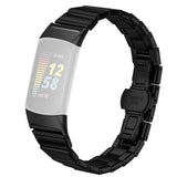 Fitbit Charge 6 / 5 EIDERWOOD Metal Watch Strap - Black