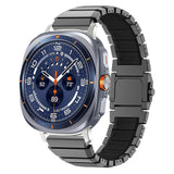 Samsung Galaxy Watch Ultra 2 / Ultra (47mm) Magnetic Metal Strap with Silicone - Grey / Black
