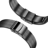 Fitbit Versa 3 / Stainless Steel Metal Strap - Black