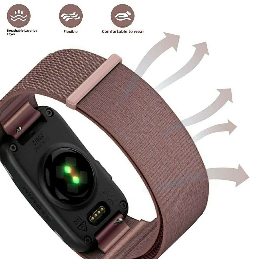 Garmin CIRQA Smart Band EIDERWOOD Nylon Strap - Size S-M - Grey