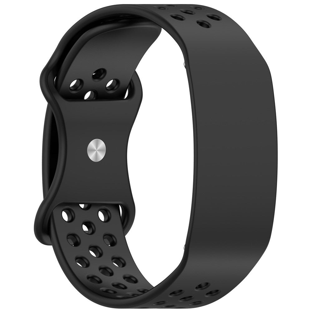 Garmin CIRQA Smart Band EIDERWOOD Silicone Strap with Breathable Perforated Holes - Black