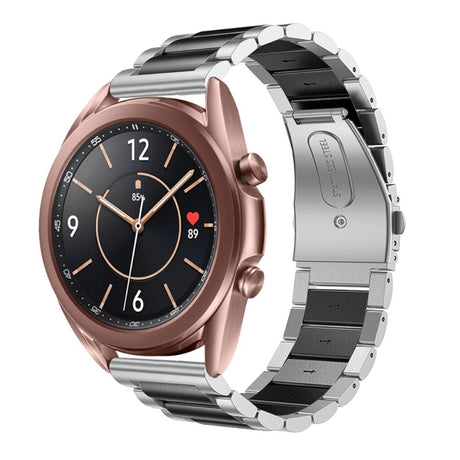 Universal Smartwatch (20mm) Stainless Steel Strap - Silver / Black