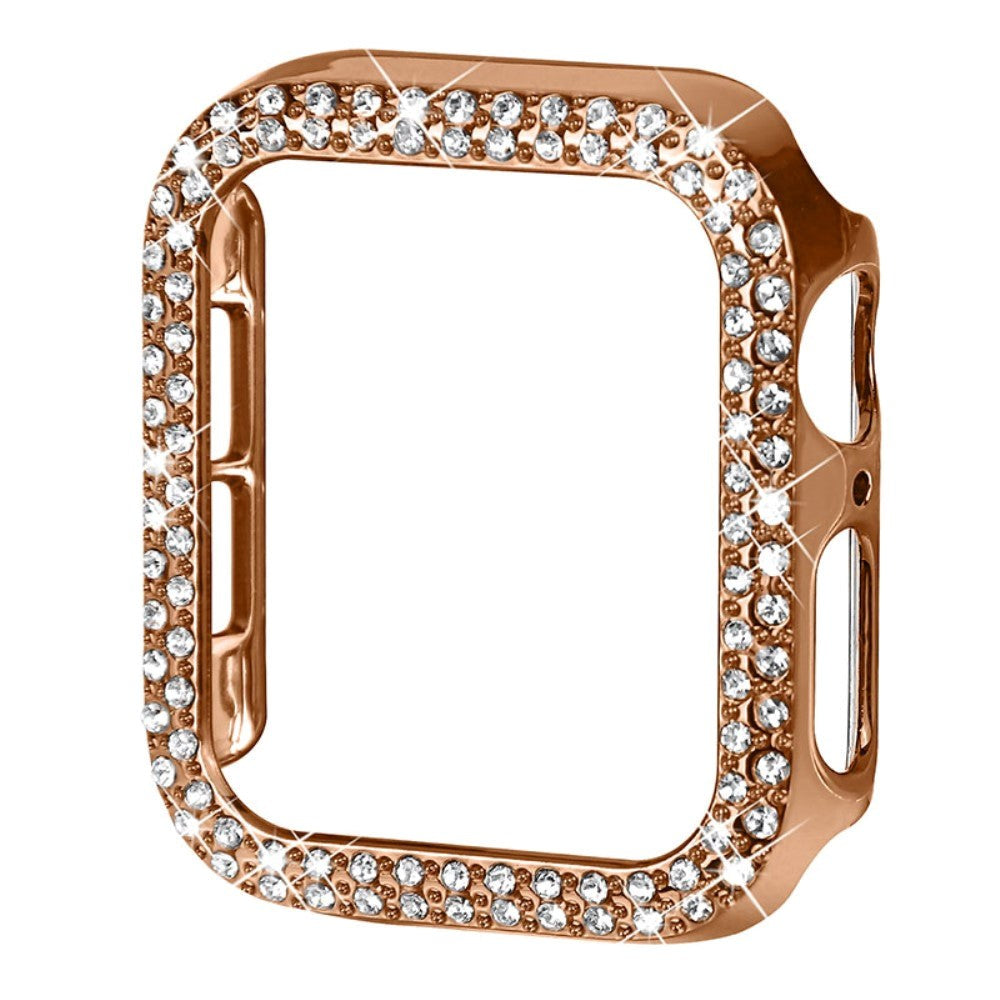 Apple Watch (41mm) Hard Plastic Case - Gold & Rhinestones