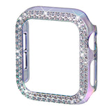 Apple Watch 8 / 7 (45mm) Hard Plastic Case - Silver & Rhinestones