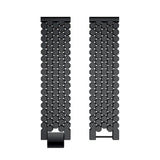 Universal Smartwatch Alloy Strap (22mm) - Black