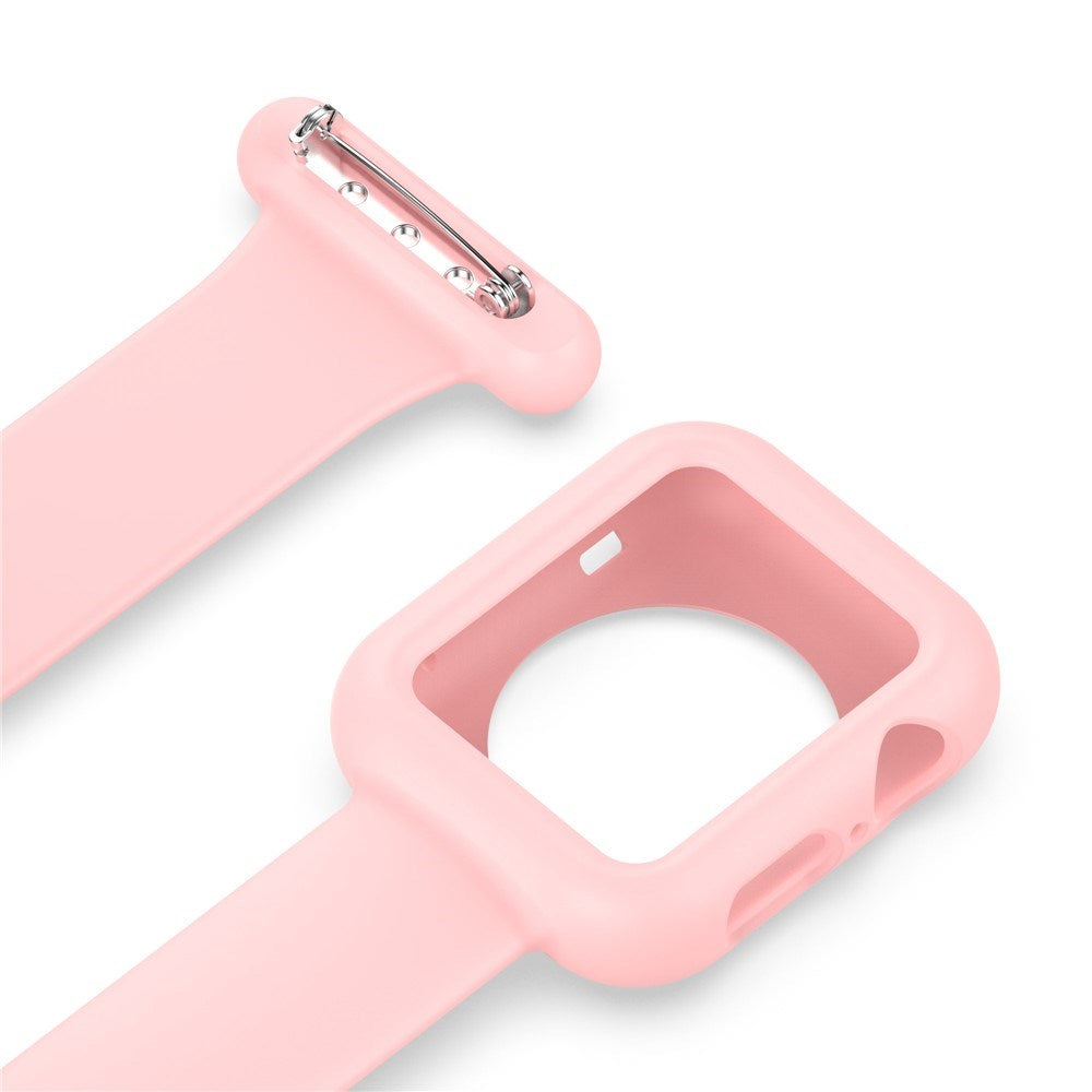 Apple Watch (38/40/SE/41/42mm) Silicone Nursing Watch Strap - Pink