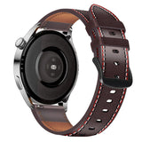 Universal Smartwatch PU Skinn Strap 22mm - Dark Brown