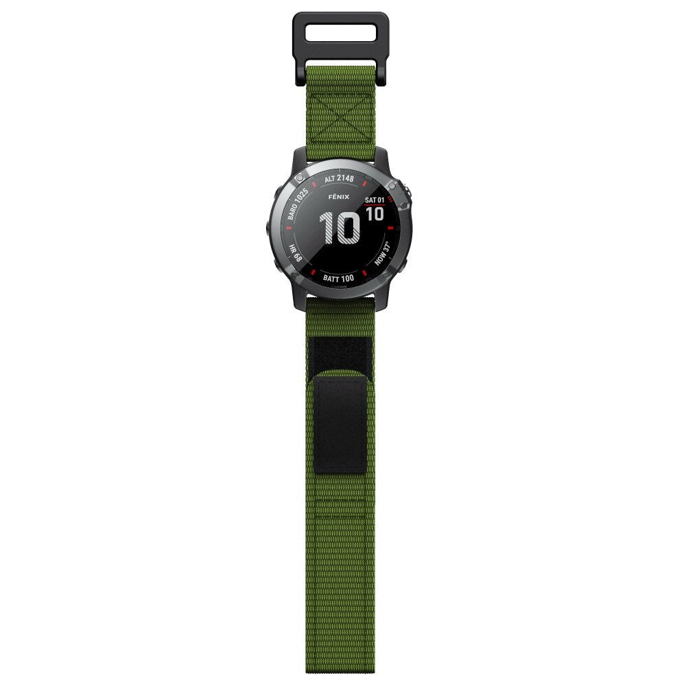 Universal Garmin 26mm Nylon Strap w. Velcro - Green