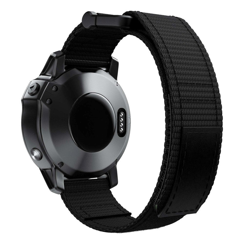 Universal Garmin 22mm Nylon Strap w. Velcro - Black