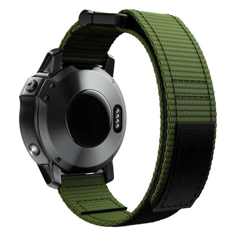 Universal Garmin 22mm Nylon Strap w. Velcro - Green