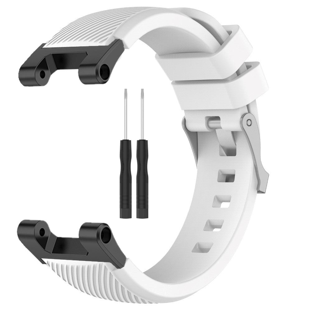 Silicone Strap w. Texture for Huami Amazfit T-Rex / T-Rex Pro - White