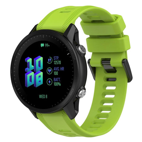 Garmin Strap 22 mm Silicone Grooved - Lime Green