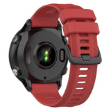 Garmin Strap 22 mm Silicone Grooved - Red