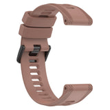 Garmin Strap 22 mm Silicone Grooved - Brown