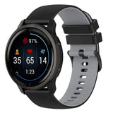 Smartwatch Silicone Strap (22mm) Grid - Black / Grey