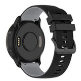 Smartwatch Silicone Strap (22mm) Grid - Black / Grey