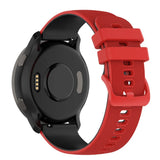 Smartwatch Silicone Strap (22mm) Grid - Red / Black