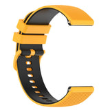 Smartwatch Silicone Strap (22mm) Grid - Yellow  / Black