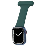 Apple Watch (38/40/SE/41/42mm) Silicone Nursing Watch Strap - Dark Green