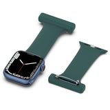 Apple Watch (38/40/SE/41/42mm) Silicone Nursing Watch Strap - Dark Green