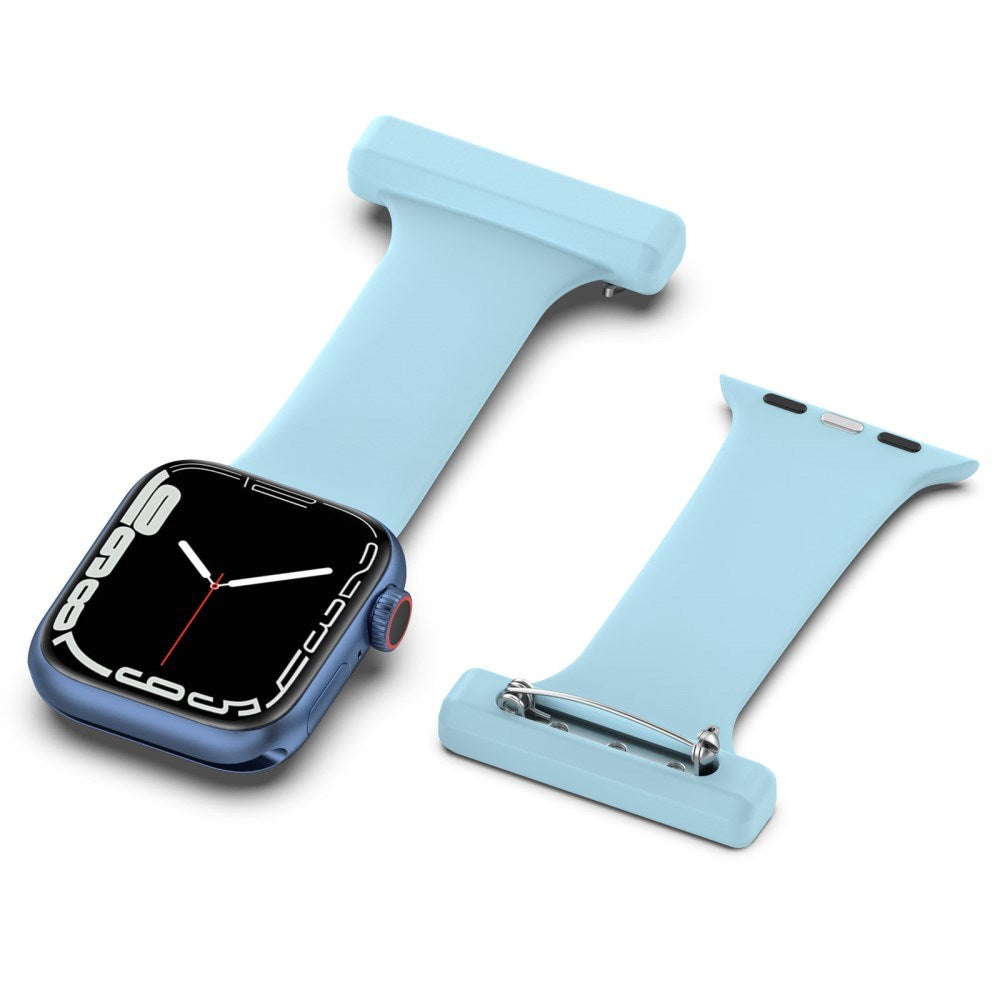 Apple Watch (38/40/SE/41/42mm) Silicone Nursing Watch Strap - Blue