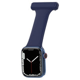 Apple Watch (38/40/SE/41/42mm) Silicone Nursing Watch Strap - Blue