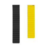 Smartwatch Reversible Strap 22mm Magnetic Silicone - Black / Yellow