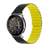 Smartwatch Reversible Strap 22mm Magnetic Silicone - Black / Yellow