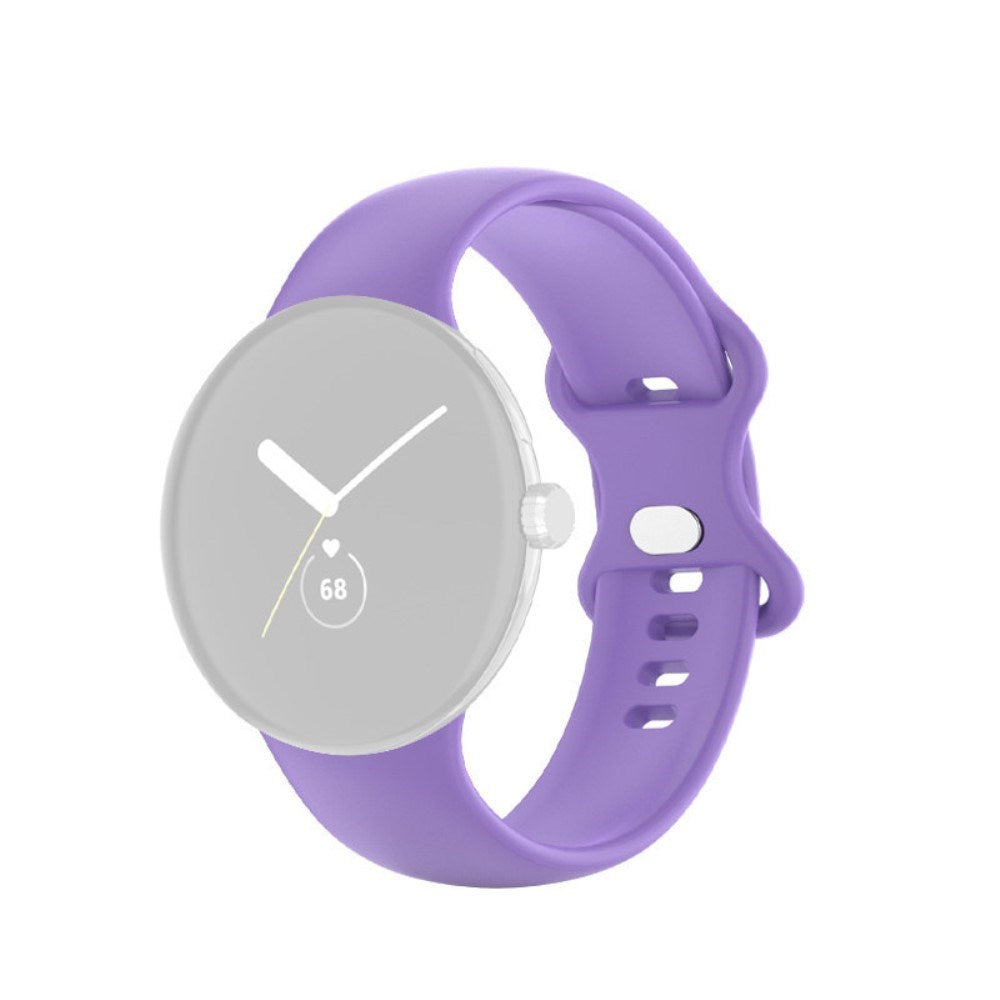 EIDERWOOD Google Pixel Watch 1 / 2 / 3 Silicone Smartwatch Strap - Purple