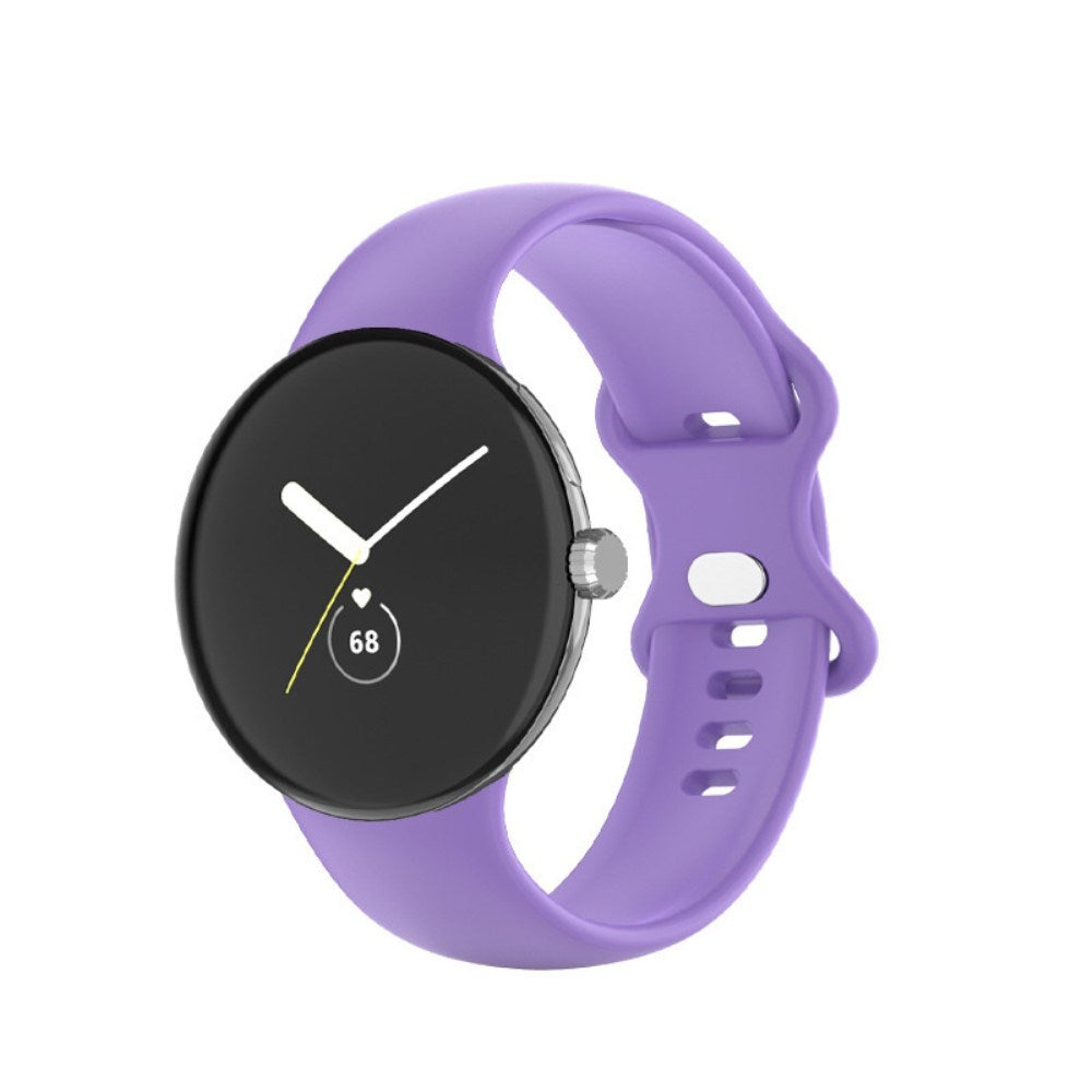 EIDERWOOD Google Pixel Watch 1 / 2 / 3 Silicone Smartwatch Strap - Purple