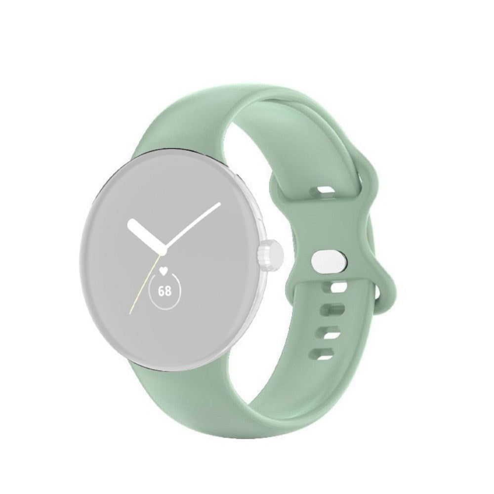 EIDERWOOD Google Pixel Watch 1 / 2 / 3 Silicone Smartwatch Strap - Light Green