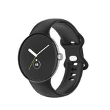 EIDERWOOD Google Pixel Watch 1 / 2 / 3 Silicone Smartwatch Strap - Black