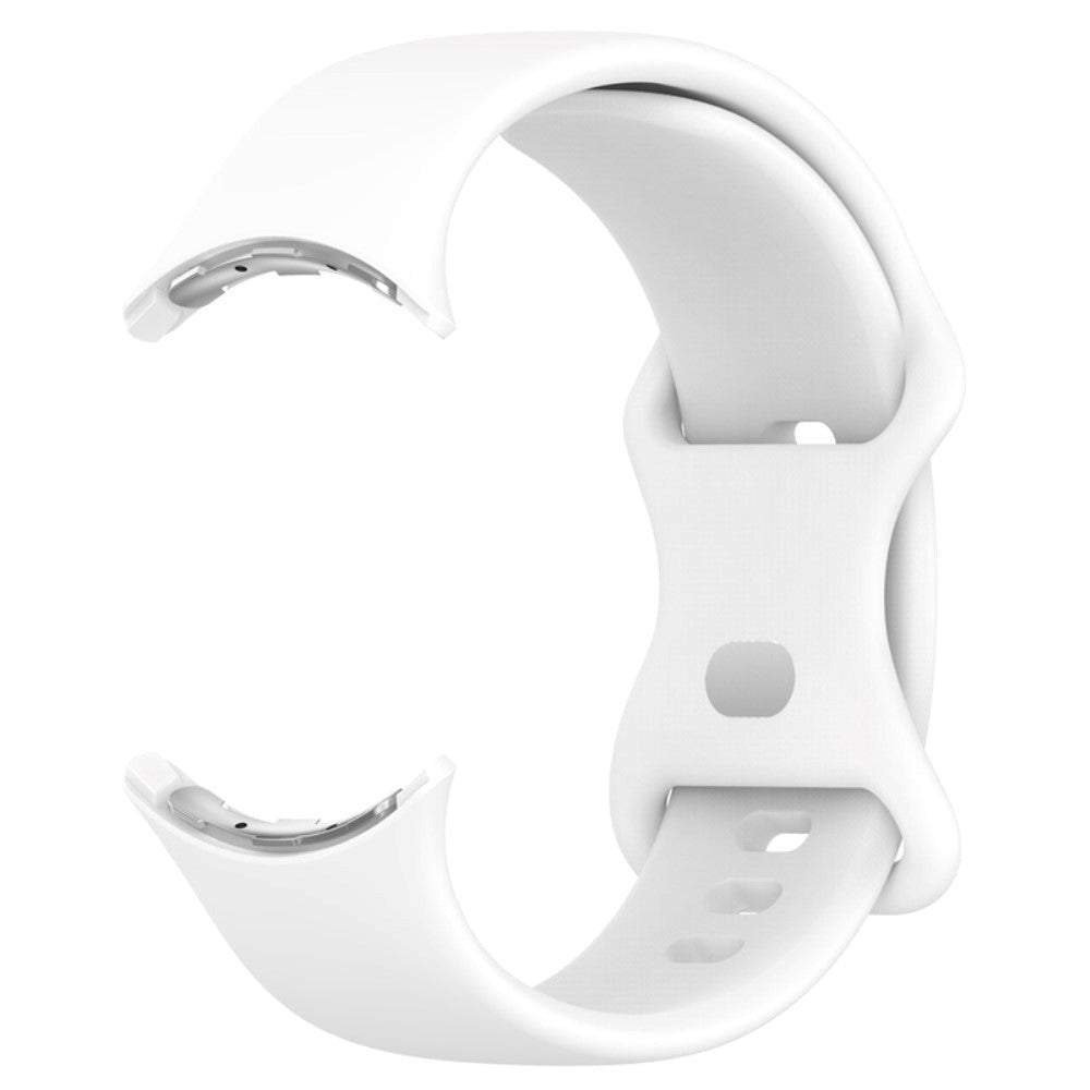 Google Pixel Watch 1 / 2 Silicone Smartwatch Strap - White