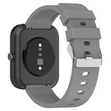 Universal Silicone Smartwatch Strap (20mm) w. Metal Buckle - Grey