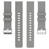 Universal Silicone Smartwatch Strap (20mm) w. Metal Buckle - Grey