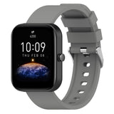 Universal Silicone Smartwatch Strap (20mm) w. Metal Buckle - Grey