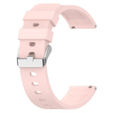 Universal Silicone Smartwatch Strap (20mm) w. Metal Buckle - Pink