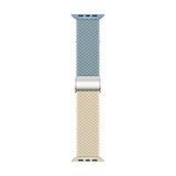 Apple Watch (38/40/SE/41/42mm) Two-tone Nylon Strap - Blue / Beige