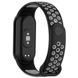 Xiaomi Smart Band 10 / 9 / 8 / NFC Silicone Watch Strap - Black / Grey