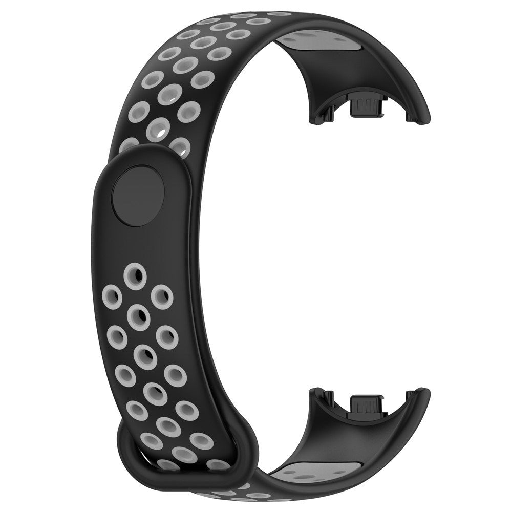 Xiaomi Smart Band 10 / 9 / 8 / NFC Silicone Watch Strap - Black / Grey