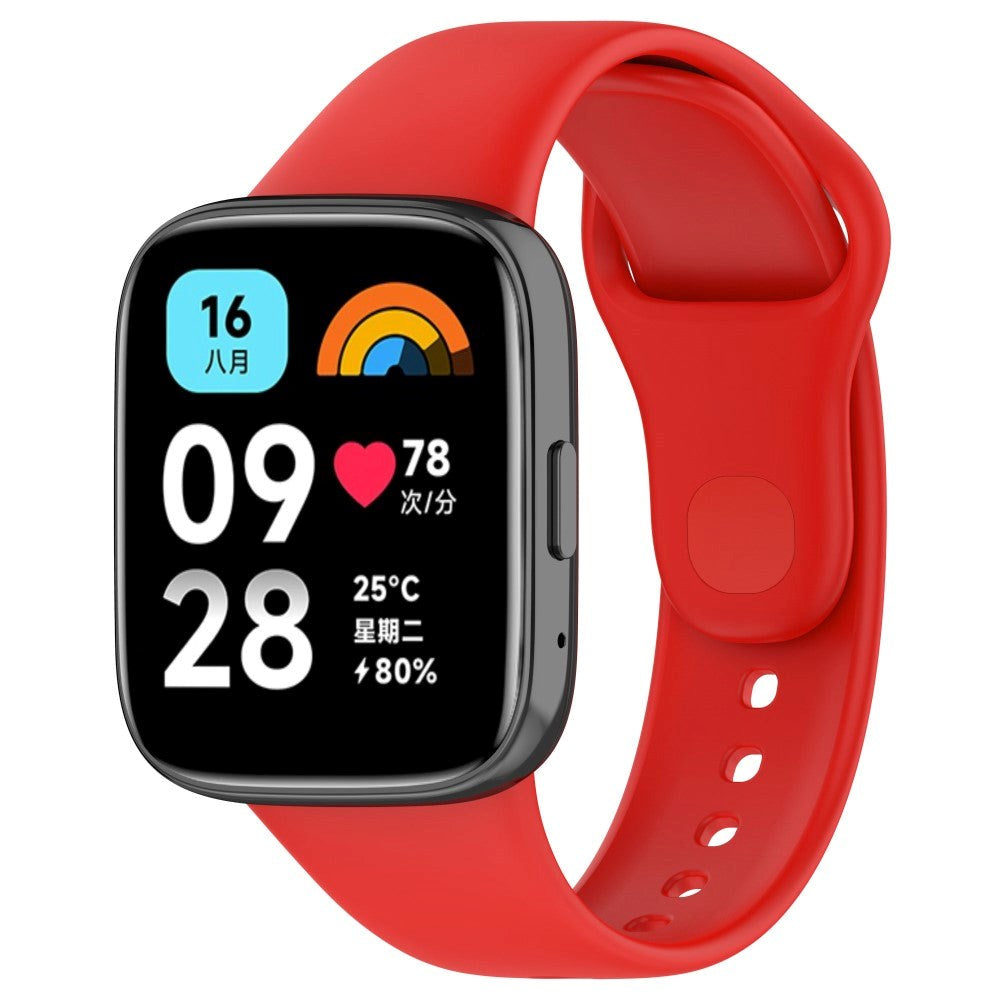 Xiaomi Redmi Watch 3 Active Silicone Smartwatch Strap - Red