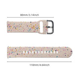 Smartwatch Silicone Universal Strap (22mm) w. Terrazzo Pattern - Pink