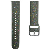 Smartwatch Silicone Universal Strap (22mm) w. Terrazzo Pattern - Green