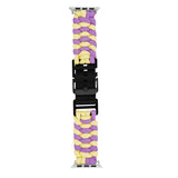 Apple Watch (38/40/SE/41/42mm) EIDERWOOD Braided Nylon Watch Strap - Yellow / Purple