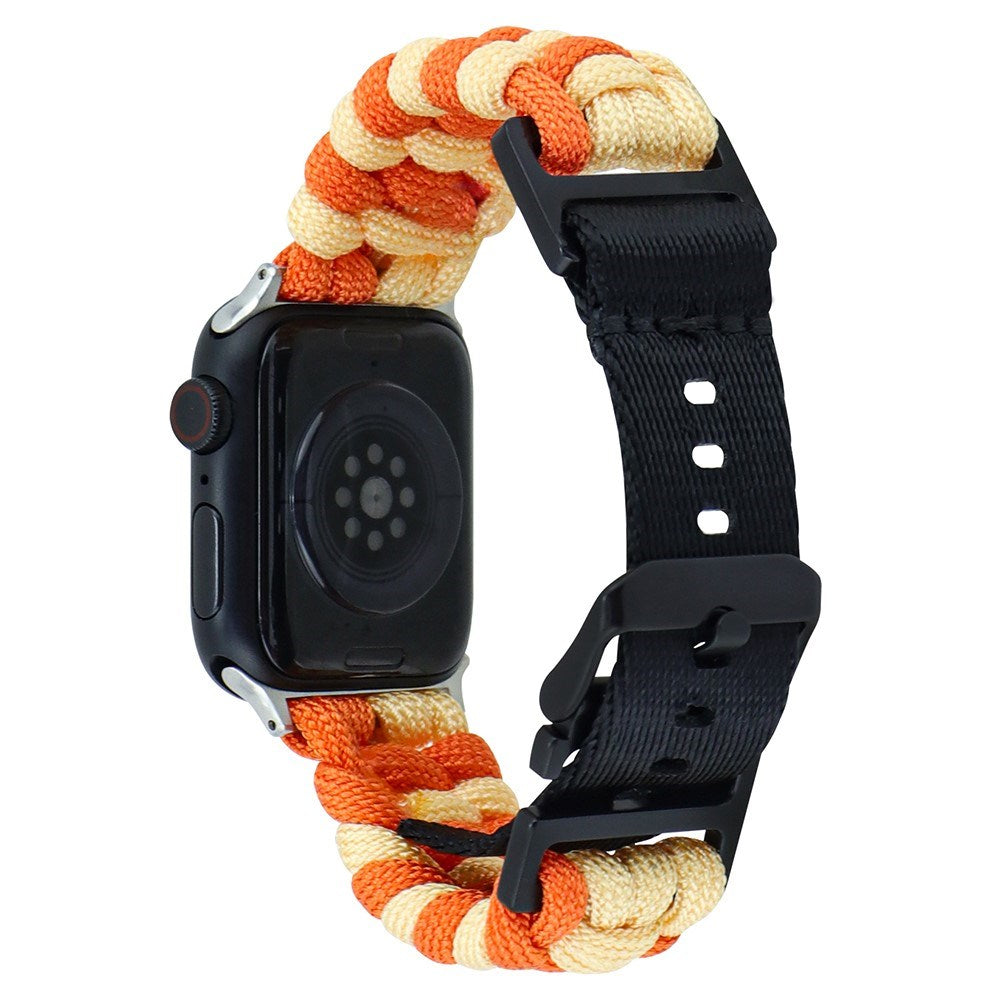 Apple Watch (38/40/SE/41/42mm) EIDERWOOD Braided Nylon Watch Strap - Orange / Yellow