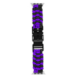 Apple Watch (42/44/SE/45/46/49mm) EIDERWOOD Braided Nylon Watch Strap - Purple / Black