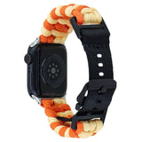 Apple Watch (42/44/SE/45/46/49mm) EIDERWOOD Braided Nylon Watch Strap - Orange / Yellow