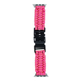 Apple Watch (42/44/SE/45/46/49mm) EIDERWOOD Braided Nylon Watch Strap - Yellow / Pink